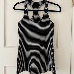 Lululemon Cool Racerback, black stripe, size 10